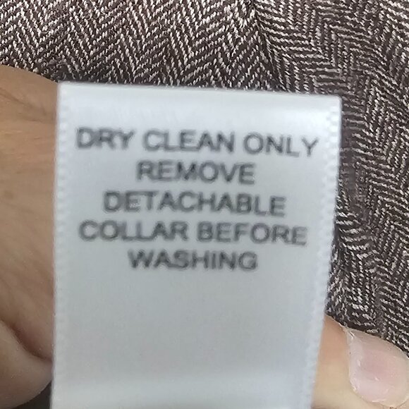 Vintage Prize Brown Blazer Y2K Chevron Twee Wool Blend Office Double Breasted 6 - Picture 6 of 7